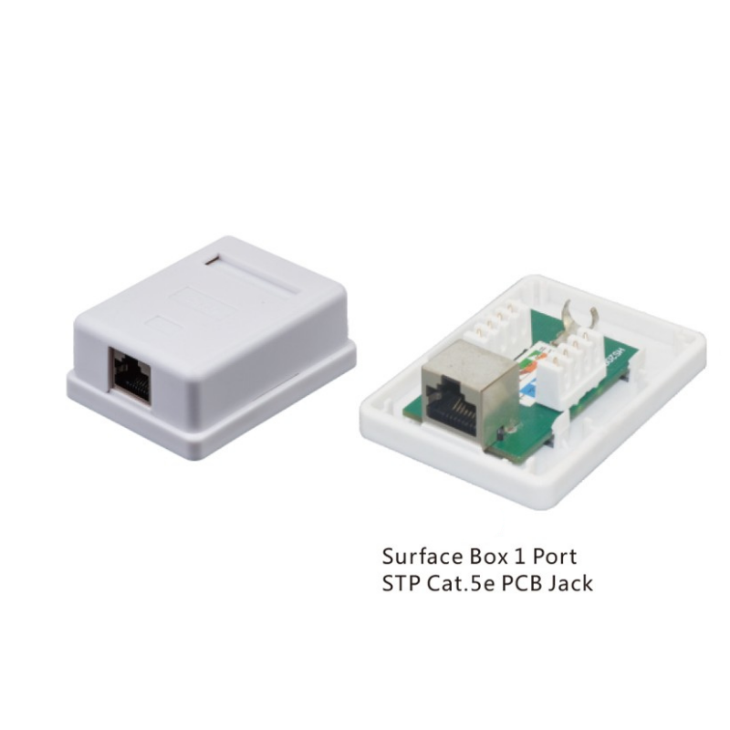 CAT5e CAT6 STP Surface Mount Box 1 Port