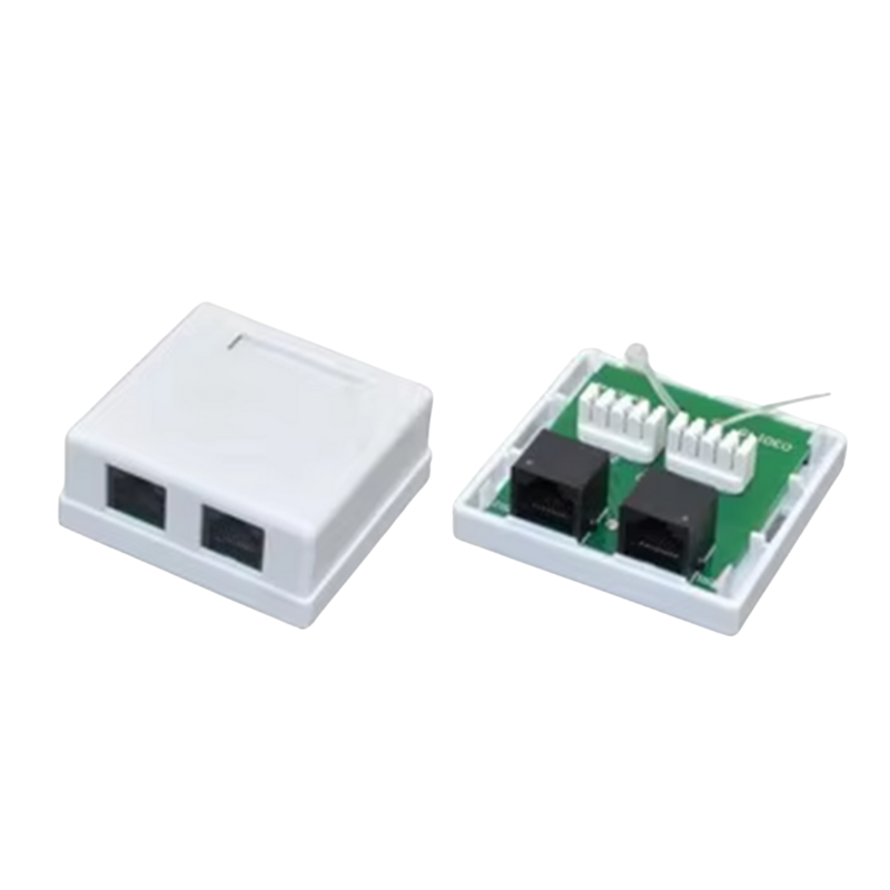 CAT5e CAT6 UTP Surface Mount Box 2 Port