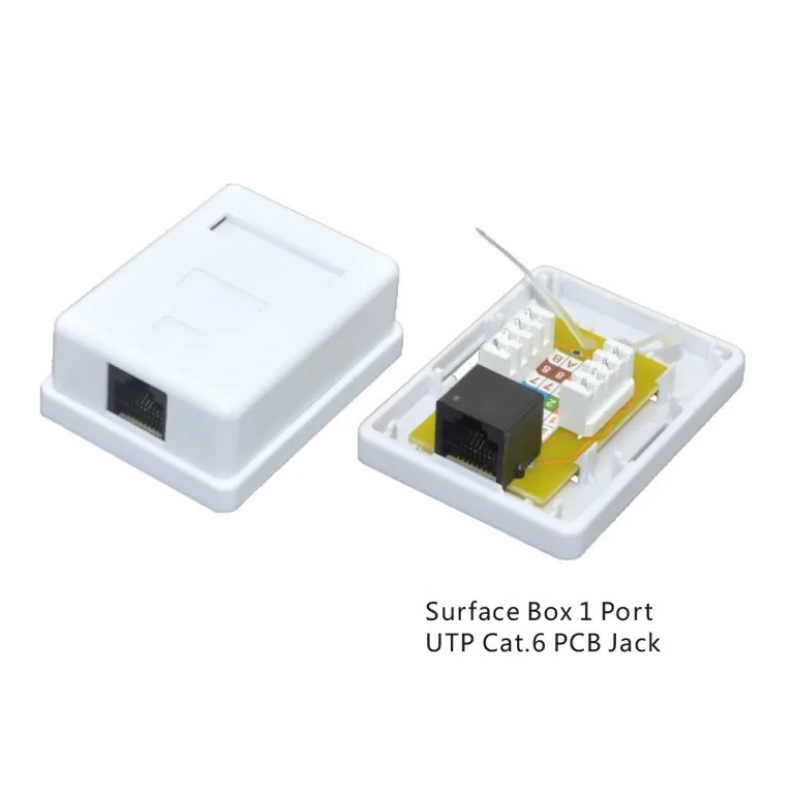 CAT6 UTP Surface Mount Box 1 Port